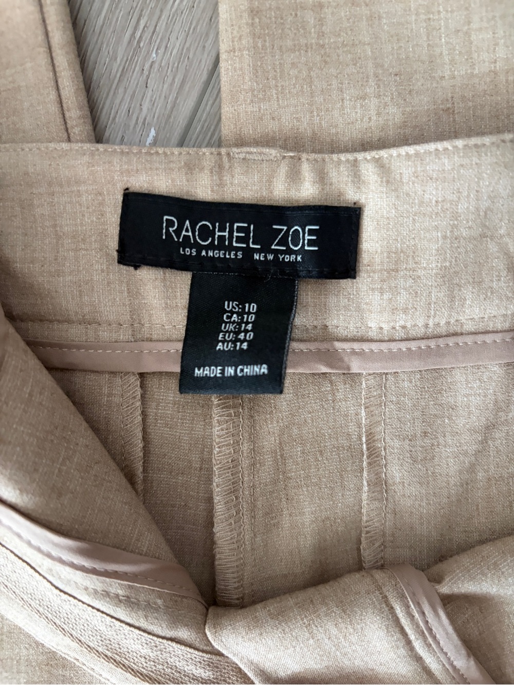 Rachel Zoe Womens Tan Dress Pants - Picture 7 of 7